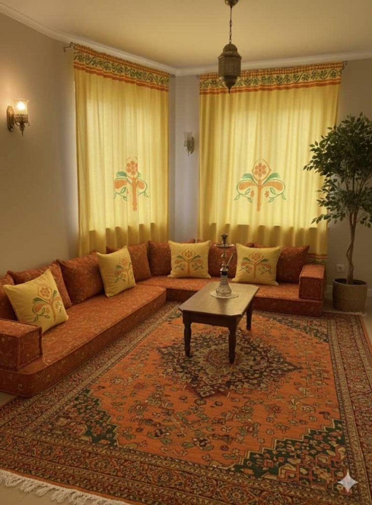 طلاب التصميم الداخلي يبدعون في إنتاج منسوجات مستوحاة من الطبيعة المحلية في اليمن