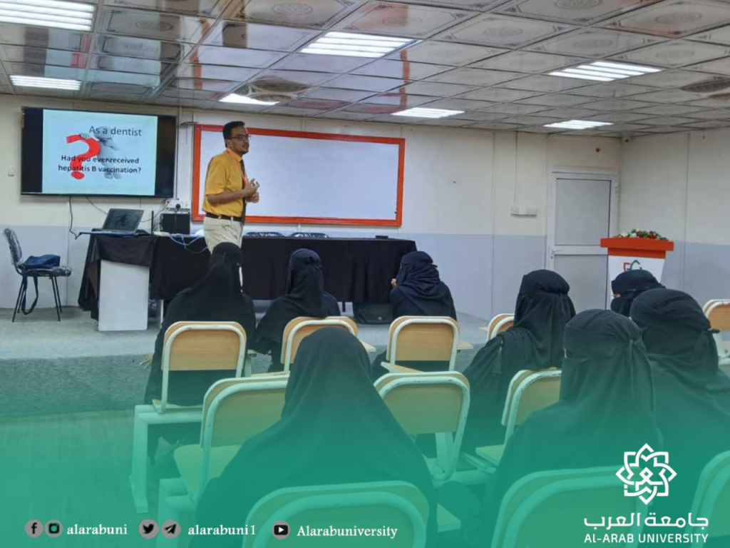 كلية طب الأسنان تنظم ورشة عمل حول أساسيات مكافحة العدوى