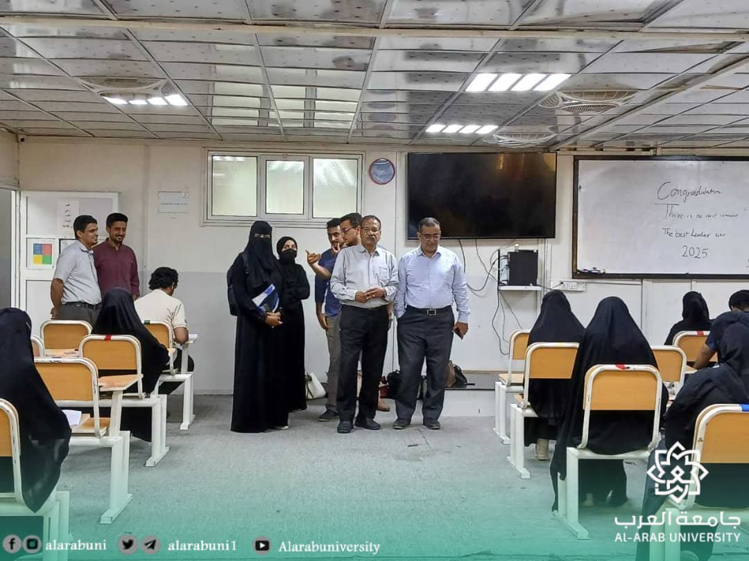 رئيس جامعة العرب يدشن الامتحانات النهائية للفصل الدراسي الثاني للعام الجامعي 2024/2025م