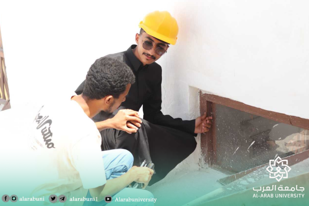نزول ميداني لطلاب التصميم الداخلي (الديكور) مستوى ثالث بزيارة لقصر الباغ في مدينة غيل باوزير