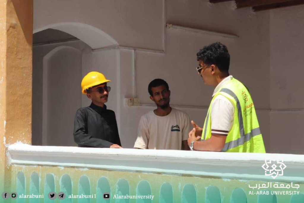 نزول ميداني لطلاب التصميم الداخلي (الديكور) مستوى ثالث بزيارة لقصر الباغ في مدينة غيل باوزير
