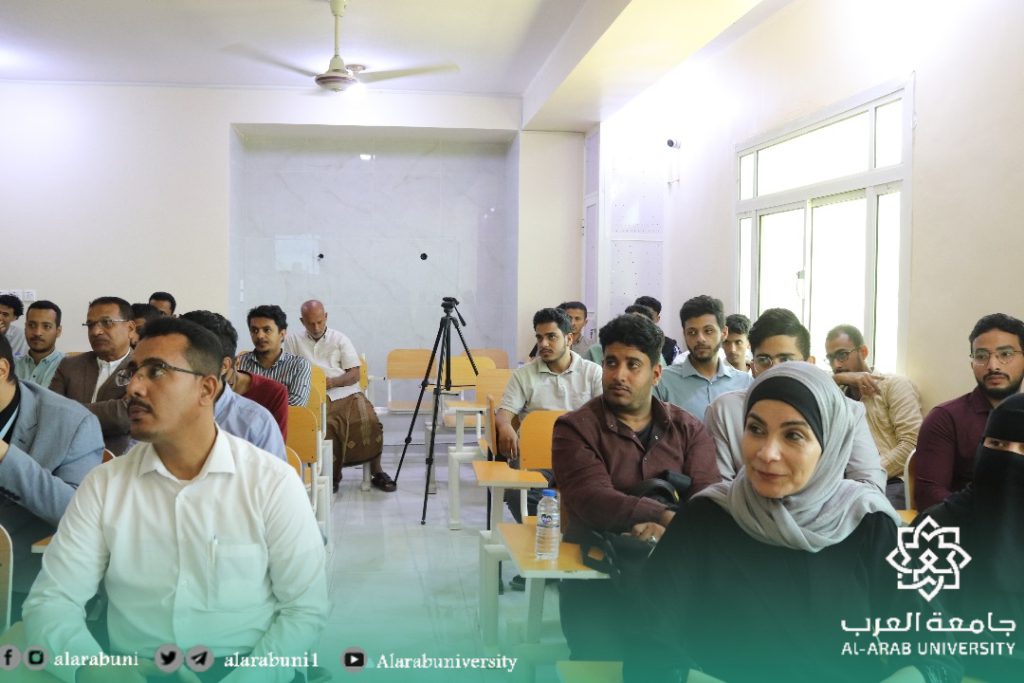 محاضرة بعنوان طرق اعداد الاختبارات ضمن فعاليات اسبوع الجودة الأول بجامعة العرب