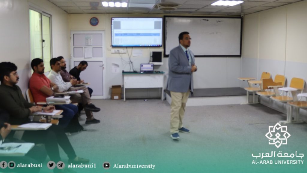 ورشة عمل بعنوان ( شرح تحديثات توصيف برنامج طب وجراحة الفم و الاسنان ) بكلية طب الاسنان بجامعة العرب