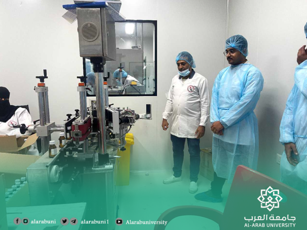 طلاب المستوى الرابع بكلية الصيدلة – جامعة العرب، زيارة ميدانية لمصنع الشركة الدوائية الحديثة بمحافظة عدن