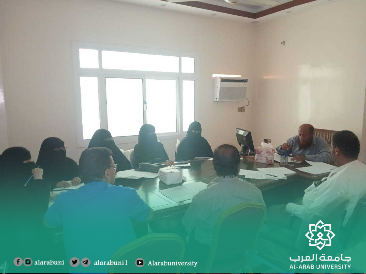 مركز التطوير الأكاديمي وضمان الجودة بجامعة العرب يعقد اجتماعه الأول مع رؤساء ولجان الجودة بالكليات